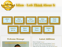 Tablet Screenshot of islamthinkaboutit.com